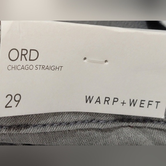 WARP + WEFT Chicago Straight Men's 29×34 Smoke Denim Jean Classic 5 Pocket - Picture 13 of 16